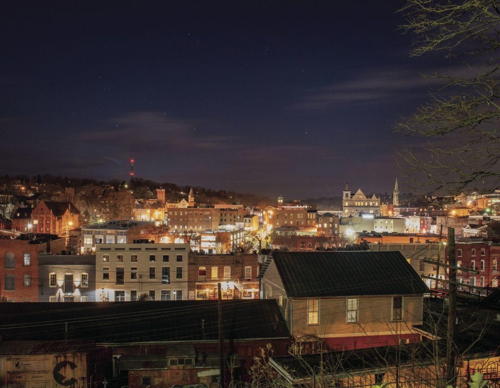 Staunton, VA by night