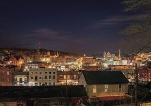 Staunton, VA by night